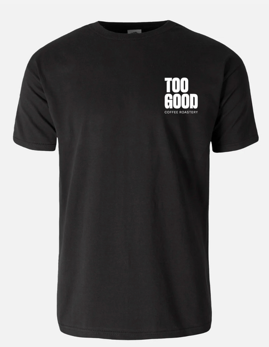 Too Good Coffee Logo Black T-Shirt