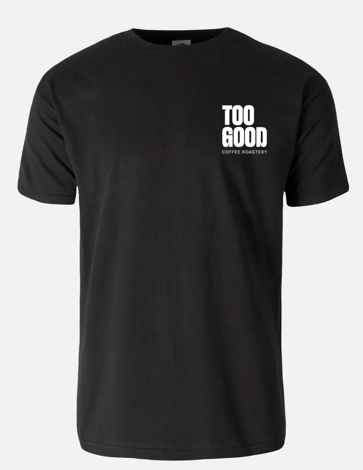 Too Good Coffee Logo Black T-Shirt