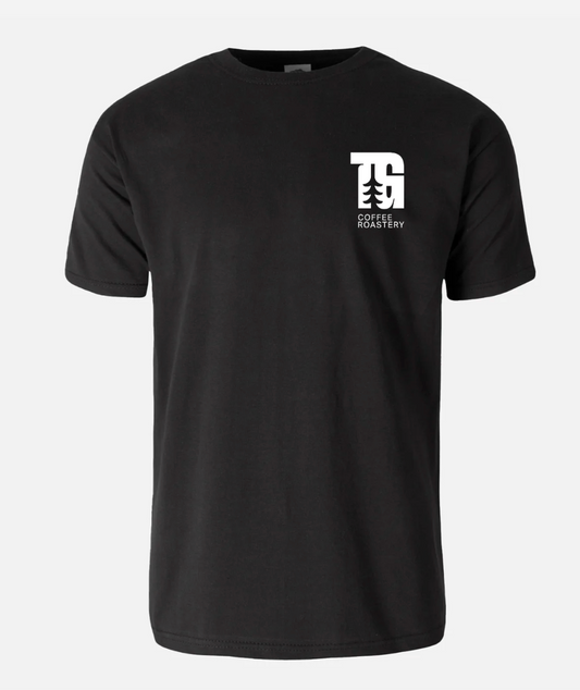 Too Good Coffee Icon Logo Black T-Shirt