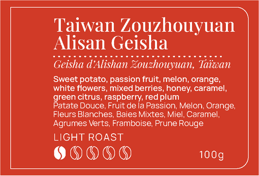 Taiwan Zouzhouyuan Alisan Geisha
